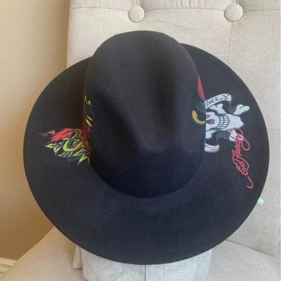 Ed Hardy | Accessories | Ed Hardy Love Kills Slowly Fedora  display picture 2